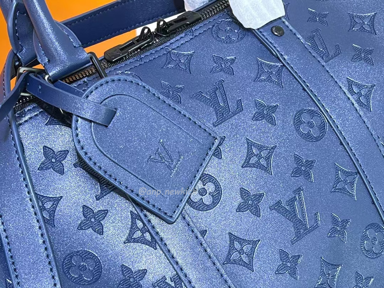 Louis Vuitton Keepall Bandouliere Monogram 50 Navy Duffel Bag (7) - newkick.vip